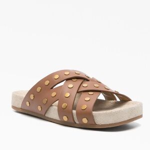 MICHAEL Michael Kors Irene Flat Leather Sandal Size 7